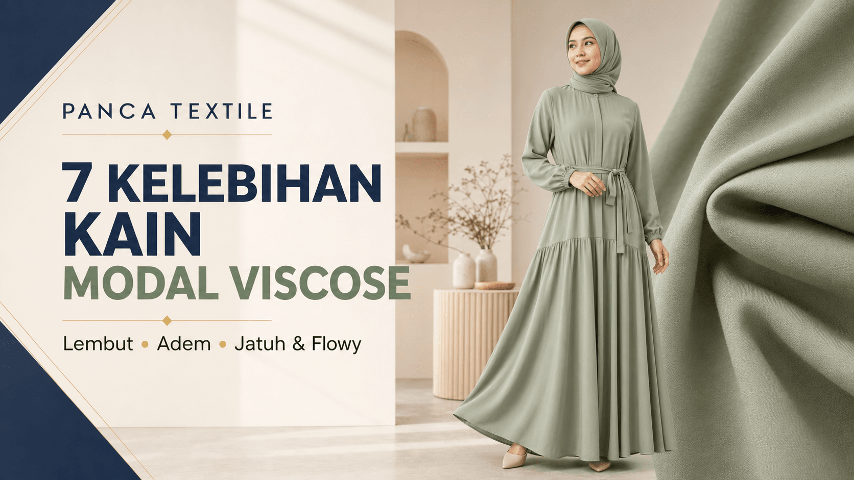 7 kelebihan kain Modal Viscose untuk pakaian sehari-hari