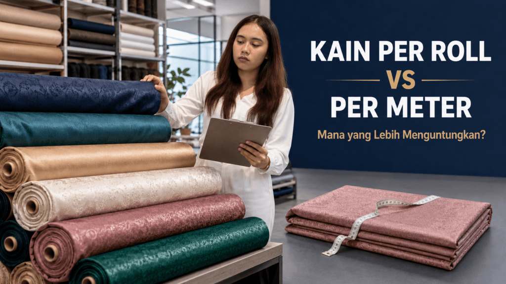 Keuntungan membeli kain per roll dibandingkan per meter untuk bisnis fashion
