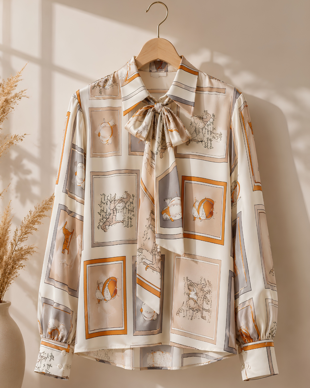 Inspirasi blouse dari kain motif custom