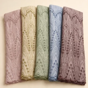 Pilihan warna kain tulle bordir Skye Panca Textile