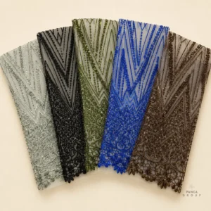 Pilihan warna kain tulle bordir payet Jupiter Panca Textile