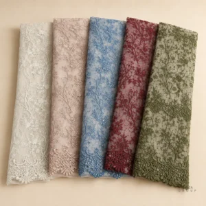 Pilihan warna kain tulle bordir Myra Panca Textile