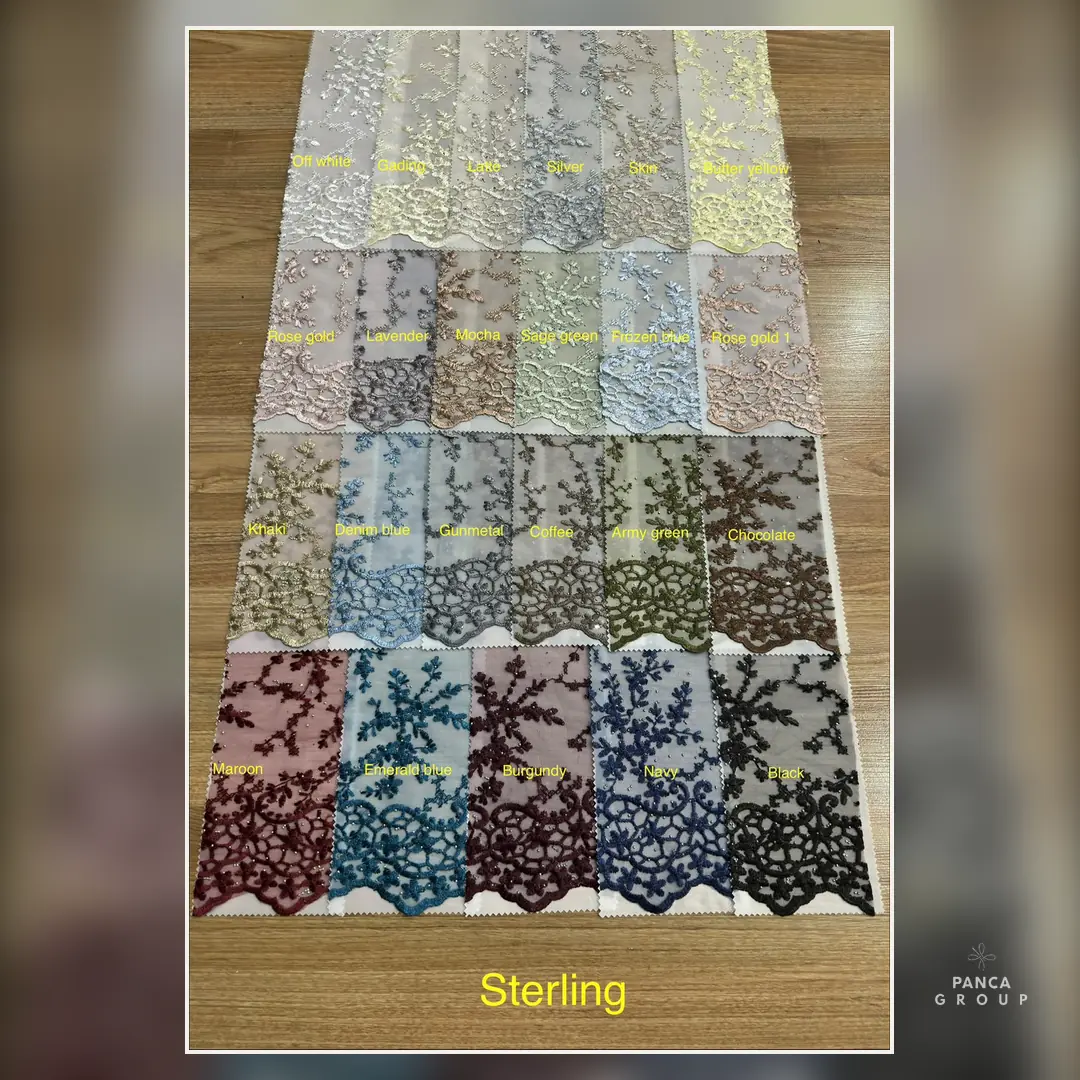 Katalog 23 pilihan warna kain Sterling Panca Textile